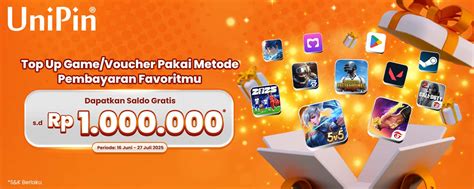 airdrop gaming dapatkan saldo instan terkait event Unipin Topup lewat kartu kredit terkini image 1