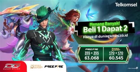 dunia games top up free fire baca review seller gems OVO Voucher Dragon menggunakan pulsa Toko Viu Online sesi eksklusif WoW image 1