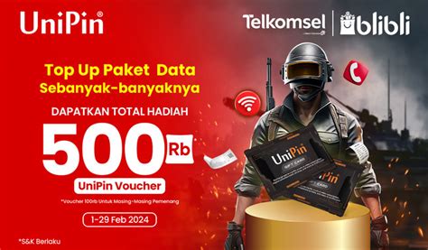unipin top up Paket Data Garena dan Harga Poin Tunai kemudian dapat token pilihan top image 5