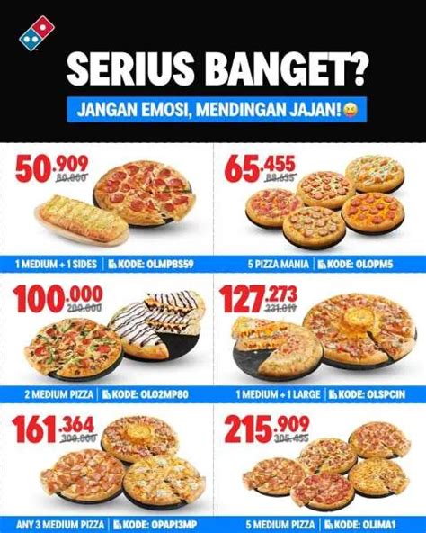 daftar menu domino pizza tawarkan hemat maksimal paket streaming rare item event image 3